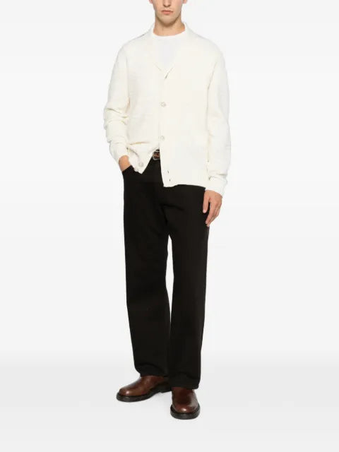 SERGIO MORETTI FIRENZE cable-knit shawl-collar cardigan