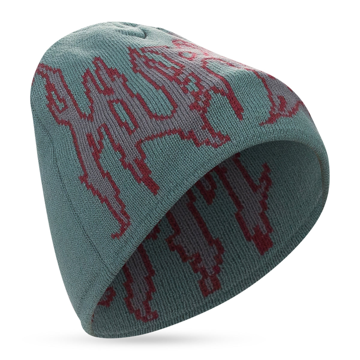 Green/Red Skully Beanie