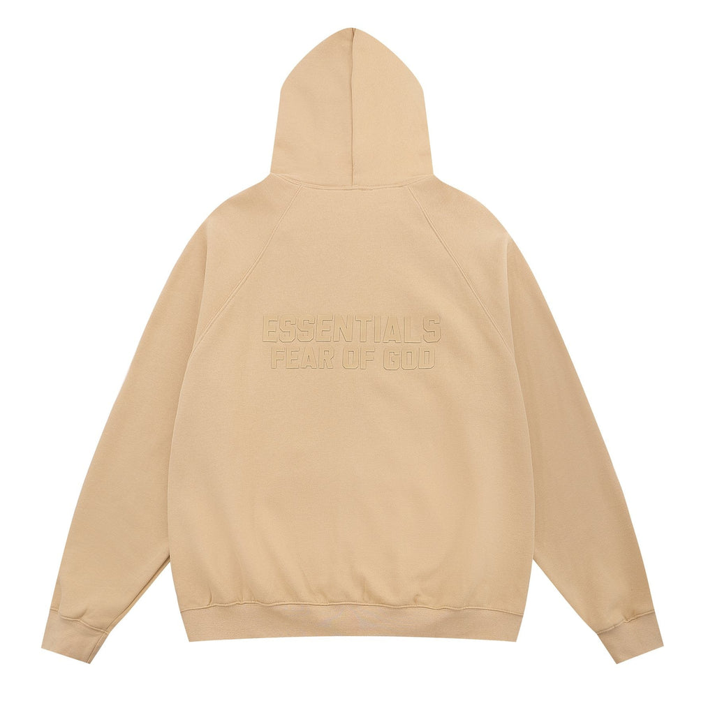 Essentials Fear of God Tonal Logo Full-Zip Hoodie